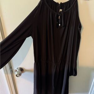 MICHAEL Michael Kors One Shoulder Black Dress